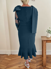 Trumpet/Mermaid Elastic Satin(Slight Stretch) Mother Of The Bride Dresses With Bow(s)/Lace